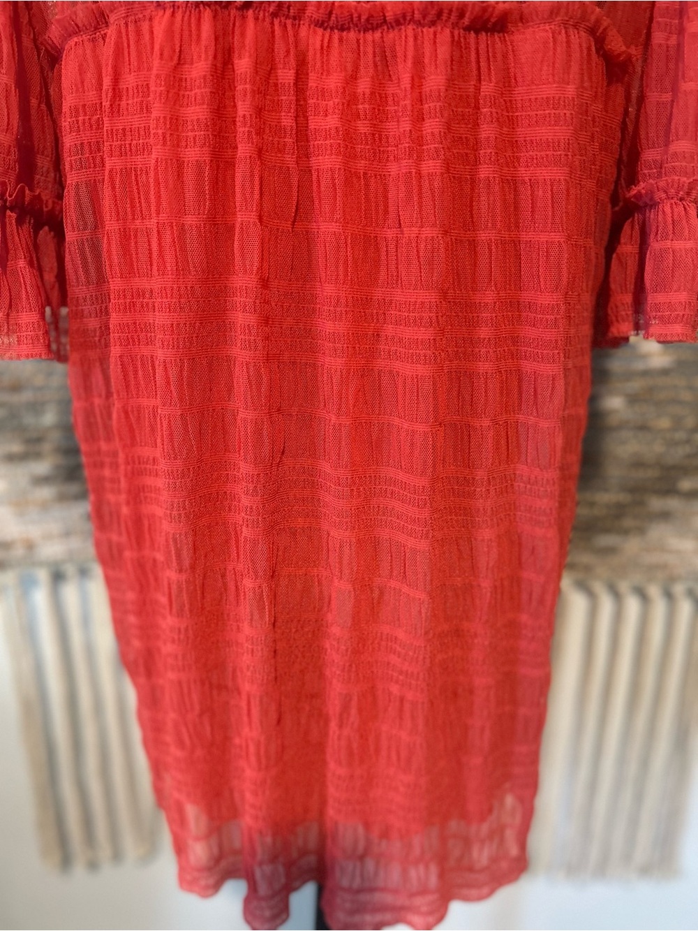 Max Studio Women’s Textured Short Sleeve Top - Picture 9 of 11